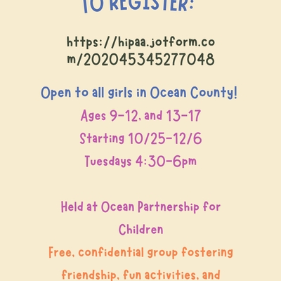 Ocean Partnership for Children Girls Empowerment Group Fall Session