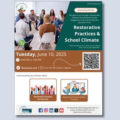 Restorative Practices & School Climate (SPAN Parent Advocacy Network)