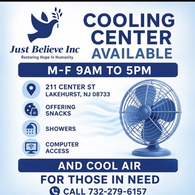 Just Believe Inc. Summer Cooling Center