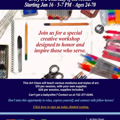 Art Classes for Veterans and First Responders