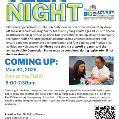Children's Specialized Hospital Teen Night