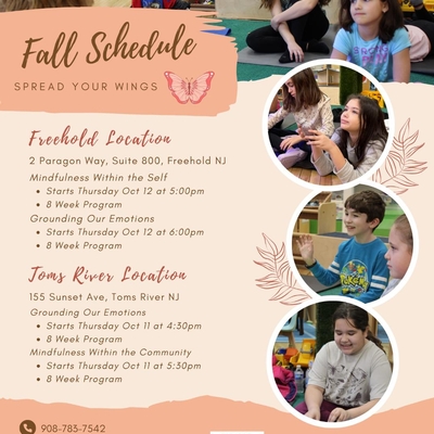 Spread Your Wings Fall 2023 Mindfulness Groups