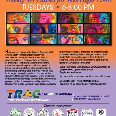TRAC Weekly Teen Art Classes